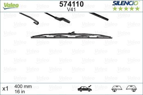 574110 valeo wiper blade - blade, for