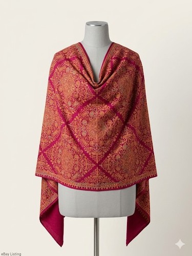 Kashmiri embroidered pashmina - kashmiri,
