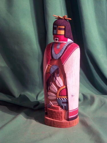 Hopi kachina doll white chin - kachina,