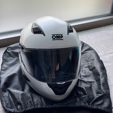 OMP Casco Circuit EVO - White - XS crash helmet for carting circuit trackday