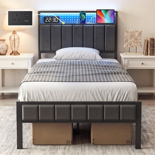 3ft single bed frame led - single,