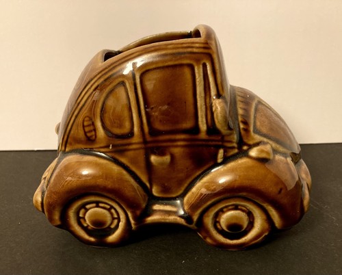 Brown ceramic volkswagen - vw,