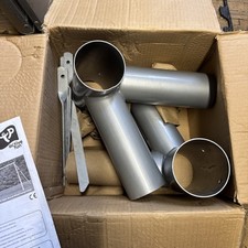 2pk TP Swing / Climbing Frame Corner Bracket Spare Part 100 x 80mm Silver