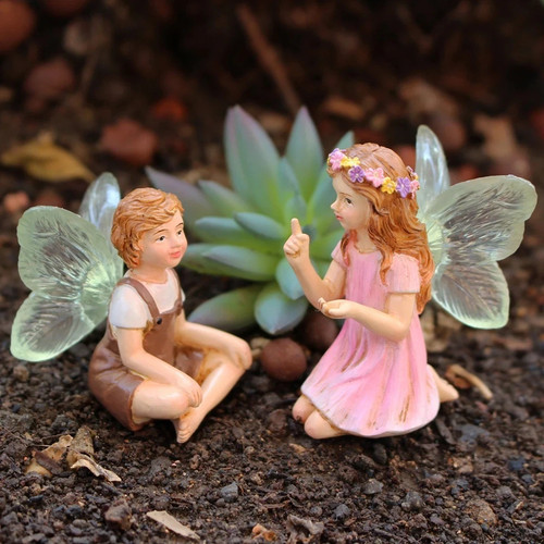 2pcs fairy garden - 2pcs,
