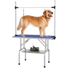PawHut Adjustable Dog Grooming Table - Blue, Refurbished