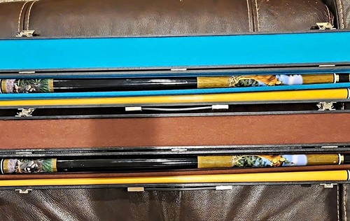 Vintage wildlife pool cue - vintage,