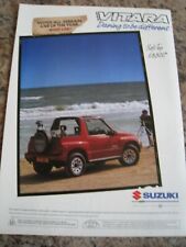 VITARA SUZUKI SOFT TOP 2 SEATER CAR 1989 POSTER ADVERT APPROX A4 SIZE FILE 3