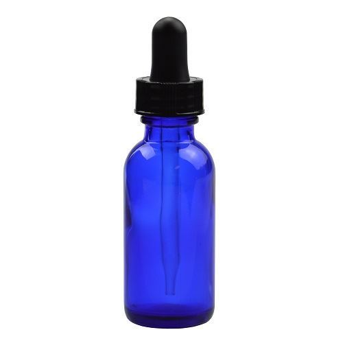1oz cobalt blue glass - cobalt, bottle