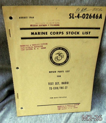 1964 repair parts - 1964, list