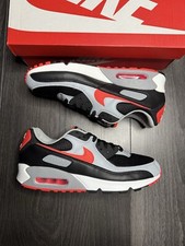 Nike Air Max 90 Radiant Red Wolf Grey CZ4222-001 Mens UK 10