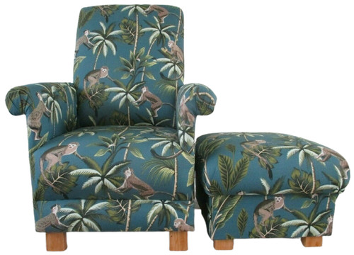 Fryetts monkeys fabric - monkeys, adult