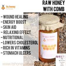 Unpasteurized fresh honey with - unpasteurized,