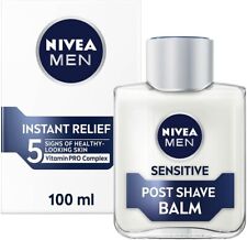 NIVEA MEN Sensitive Post Shave Balm 100ml 0% Alcohol with Chamomile and Vitamin