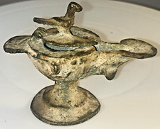 Ancient Cast Bronze Oil Lamp