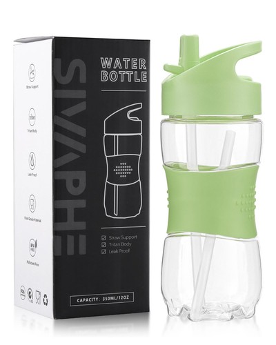 Clear water bottle with - clear,