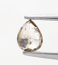 0.29CARAT NATURAL LOOSE DIAMOND BROWN COLOR PEAR SHAPE ROSECUT DIAMOND