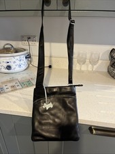 Radley Leather Shoulder Bag Black, Messenger Blue Dog Immaculate Practical