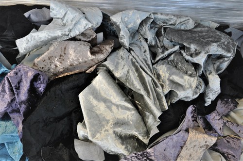 Off cuts velvet crushed - off,