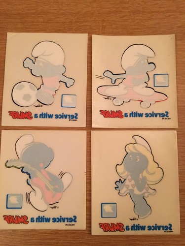 Smurf car stickers retro - smurf,