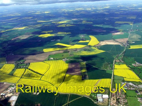 Aerial photo farmland - photo, near