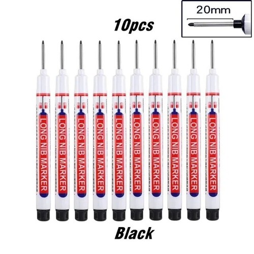 10pcs black deep hole long - 10pcs, nib