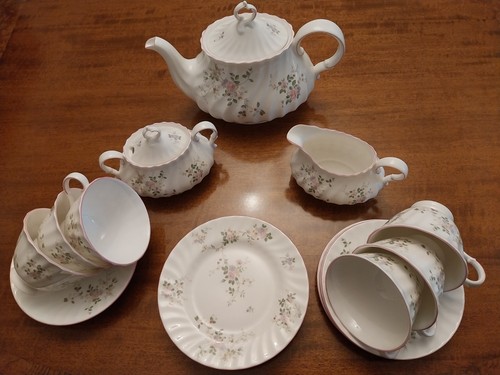 Melrose bone china tea set - melrose,