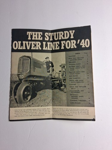 Oliver tractor mail brocure - oliver,