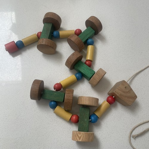 Vintage 1950 wooden pull - vintage,