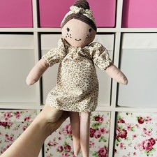 NEXT My Best Friend Plush Soft Toy Girl Rag Doll Baby Comforter Floral Dress 0M+