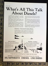 1928 HUMPHREYS DIESEL CRUISER