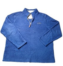 Weird Fish Fleece 1/4 zip Blue