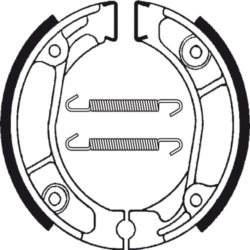Ba013 front brake jaws - front,