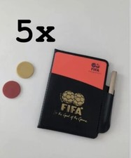 5x FIFA referee red & yellow