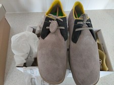 Clarks Originals Mens ** ASHCOTT Grey Suede Shoe HANON **  UK 10 / US 11 G