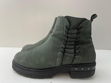 BENVENITI LADIES WOMEN'S GREY SIDE ZIP UP ANKLE BOOTS UK SIZE UK 5 EUR 37 - B18