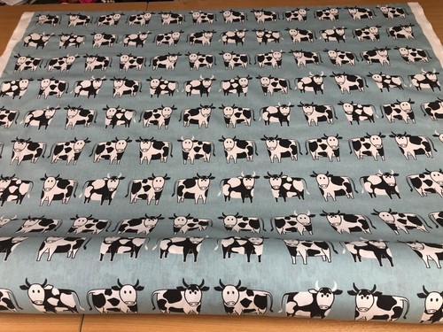 Smd moo cow - aqua, blue