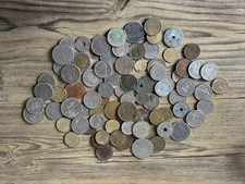 Job Lot of Mixed Foreign and English 80+ Coins In Total