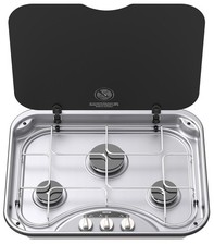 THETFORD 3 BURNER HOB W/IGNITION GLASS LID CAMPER CARAVAN BASIC LINE 345 SECOND