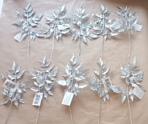 X10 artificial silver leaves - x10,