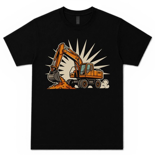 Wheeled excavator shirt - excavator, t-shirt