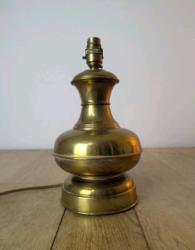 Vintage brass lamp table - lamp,