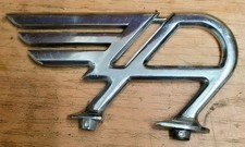 AUSTIN FLYING 'A' VINTAGE CHROME BONNET BADGE EMBLEM 