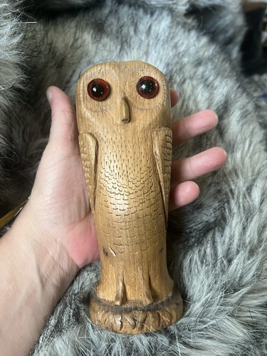 Vintage hand carved wooden - hand,