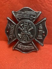 FIREMAN Cast Iron Wall Sign
