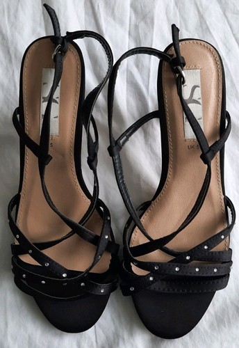 Bhs profile black heel sandals - profile,