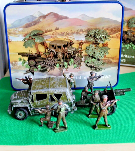 Britains ww2 jeep - britains, cannon