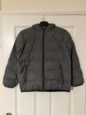 Adidas Grey Kids Hooded Puffer