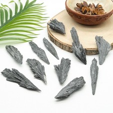 Large Black Kyanite Fan