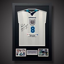 Paul Gascoigne Hand Signed And