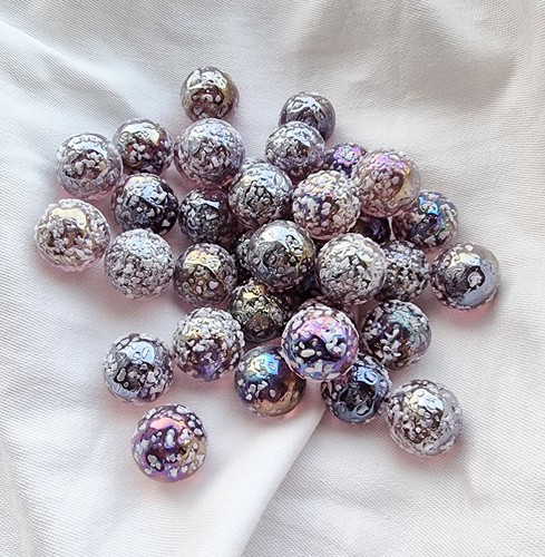 Snowball glass marbles - snowball,